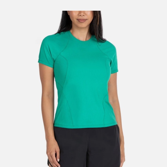 Spyder Women's Ribbed Short Sleeve Tee - Picture 1 of 3
